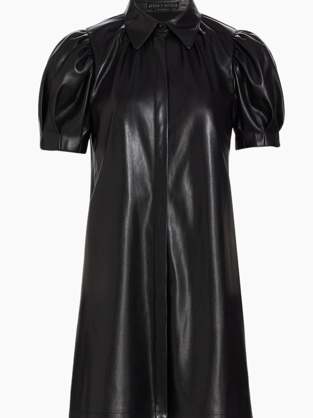 Alice + Olivia Jem Faux Leather Dress